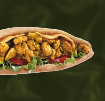 Chicken — Poulet curry, crudités